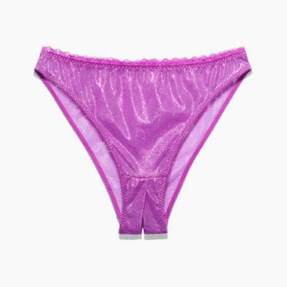 NEW! Savage x FENTY Sexy Sheer Mesh Sparkle Peekaboo Panty